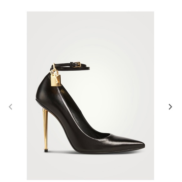 Tom Ford Black Leather pumps with padlock size 36 - Picture 2 of 10